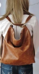 Stylish and Practical: The Chestnut Vintage Faux Leather Zip Large Capacity Backpack
